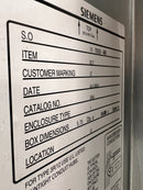 Siemens 79-75932-A00 21 Space/42 Circuit 3 Phase 600V 250 Amp Panel and Deadfront Only 20" X 44"