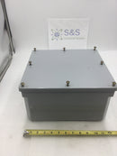 Kraloy JB12126 12"x12"x6" PVC Junction Box Drip Tight, Rain Tight, Water Tight, Corrosion Resistant, Dust Tight