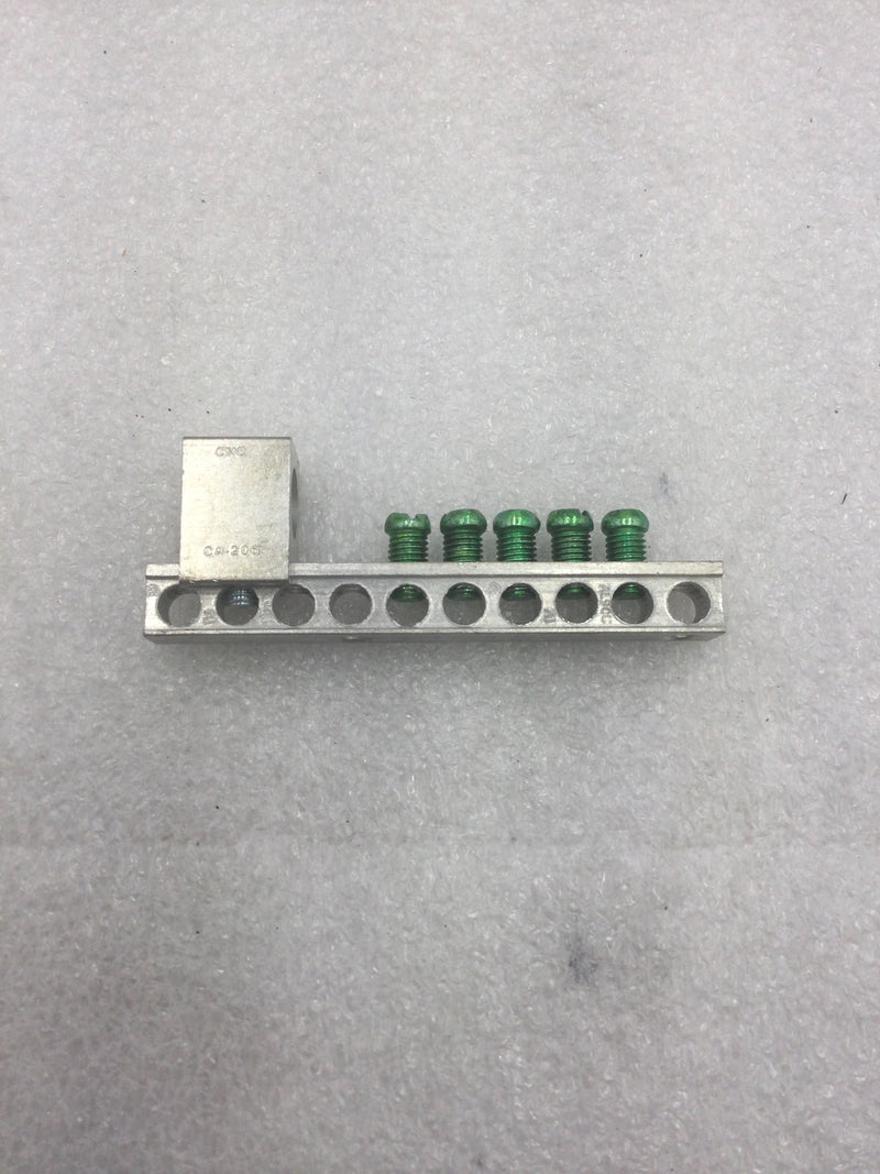 Eaton GBKP520 5 Terminal Ground Bar Kit w/2/0 Lug for Eaton BRP & CHP Plug-On Neutral Loadcenters