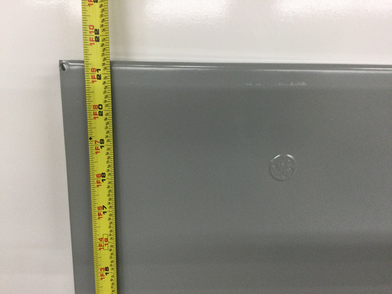 GE TM1212RCUBK1 125 Amp 12/24 Space 120/240V Load Center Cover 21 1/4" x 12 7/8"