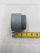 Kraloy TA25 2 1/2" PVC Terminal Conduit Adapter