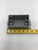 Carlon E981EFN 3/4" 1 Gang 2 Outlet PVC Switch Box - Cosmetic Flaw
