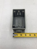 Carlon E981EFN 3/4" 1 Gang 2 Outlet PVC Switch Box - Cosmetic Flaw