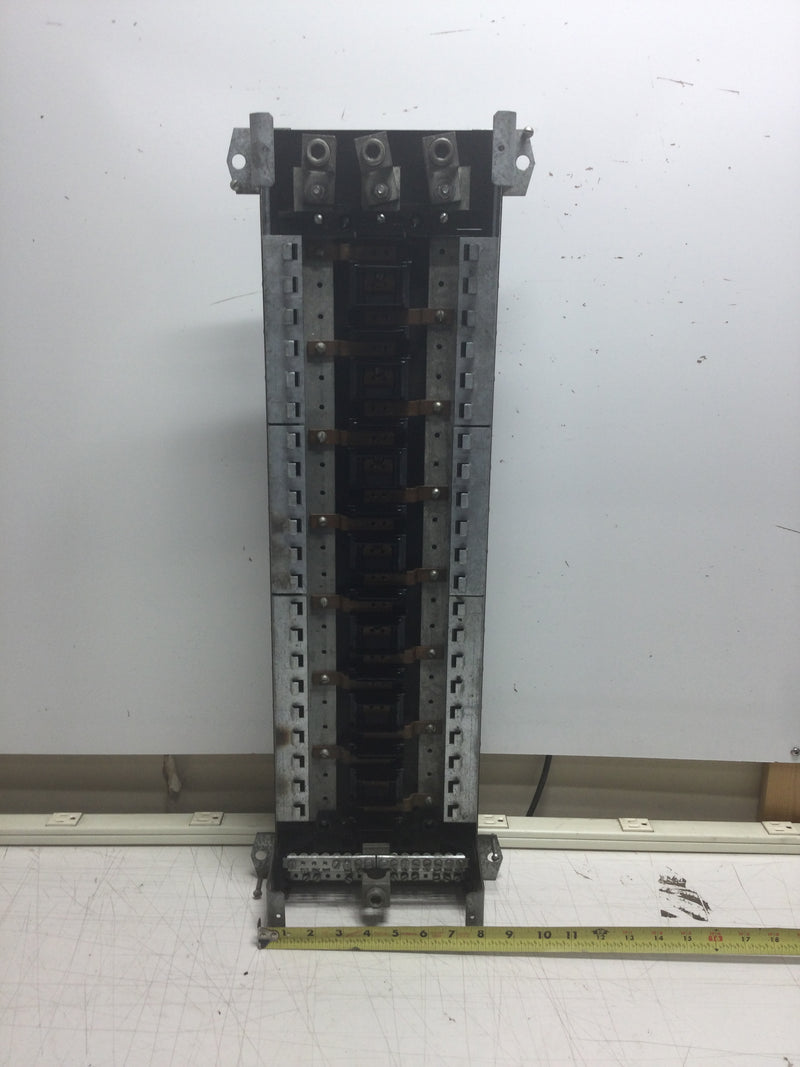 GE General Electric THQB 250 Amp 3 Phase Main Lug Panelboard 42 Circuit 120/208 VAC Guts Only 8" X 28"