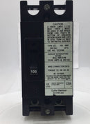 Cutler-Hammer CC2100 100A 2 Pole 240V Feed-thru Circuit Breaker - Cosmetic Flaw