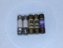 Lot of 5 - Various 6-9 Amp Fuses