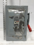 Siemens HF322N 60 Amp 3 Pole 240V Fusible Safety Switch 17 1/2" x 11 1/2"