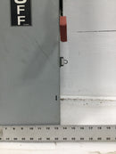 General Electric TH3364R 60 Amp 3 Pole 600V Fusible Safety Switch 31 3/4" x 14"