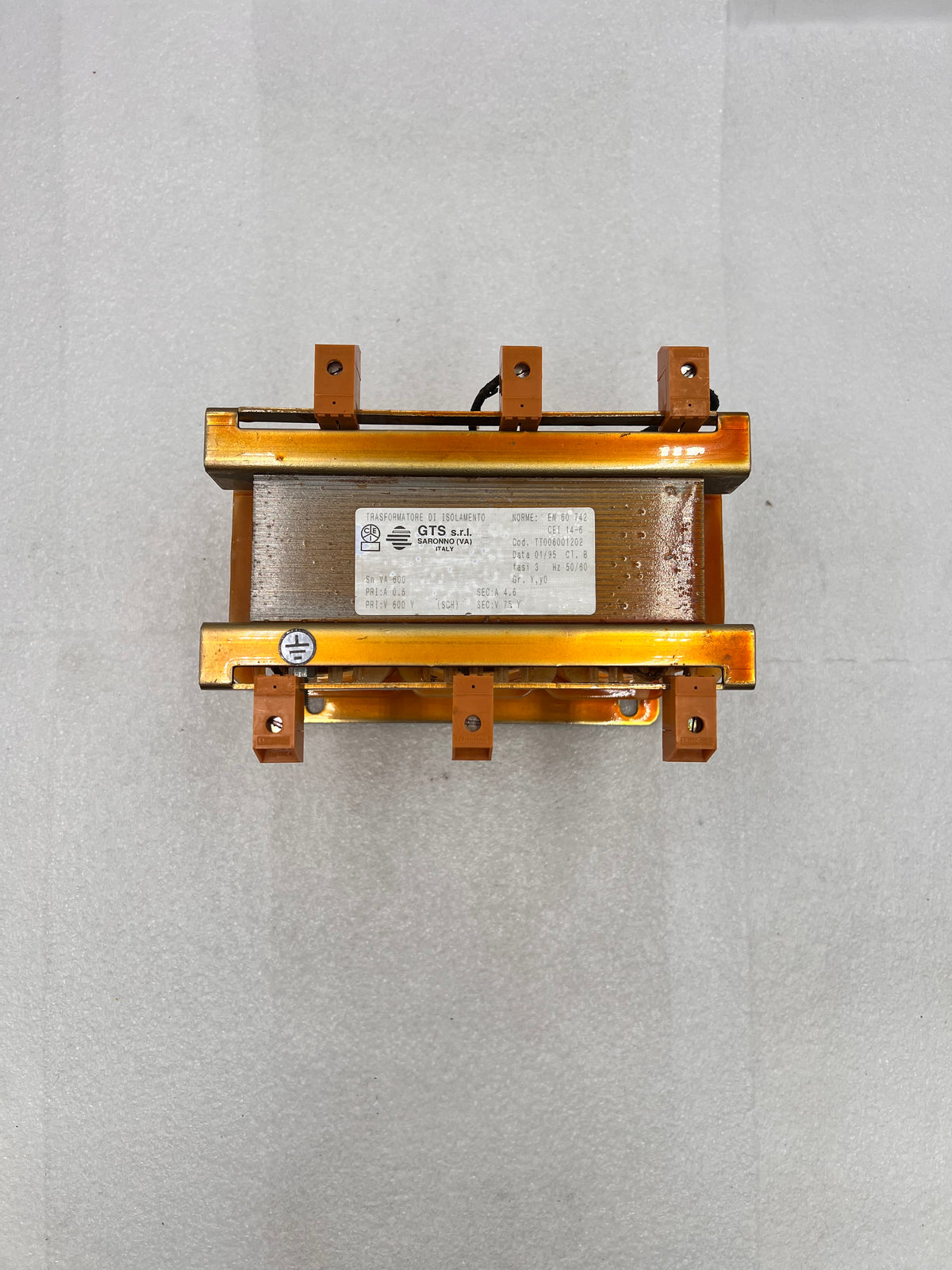GTS s.r.l. Isolation Transformer TT006001202