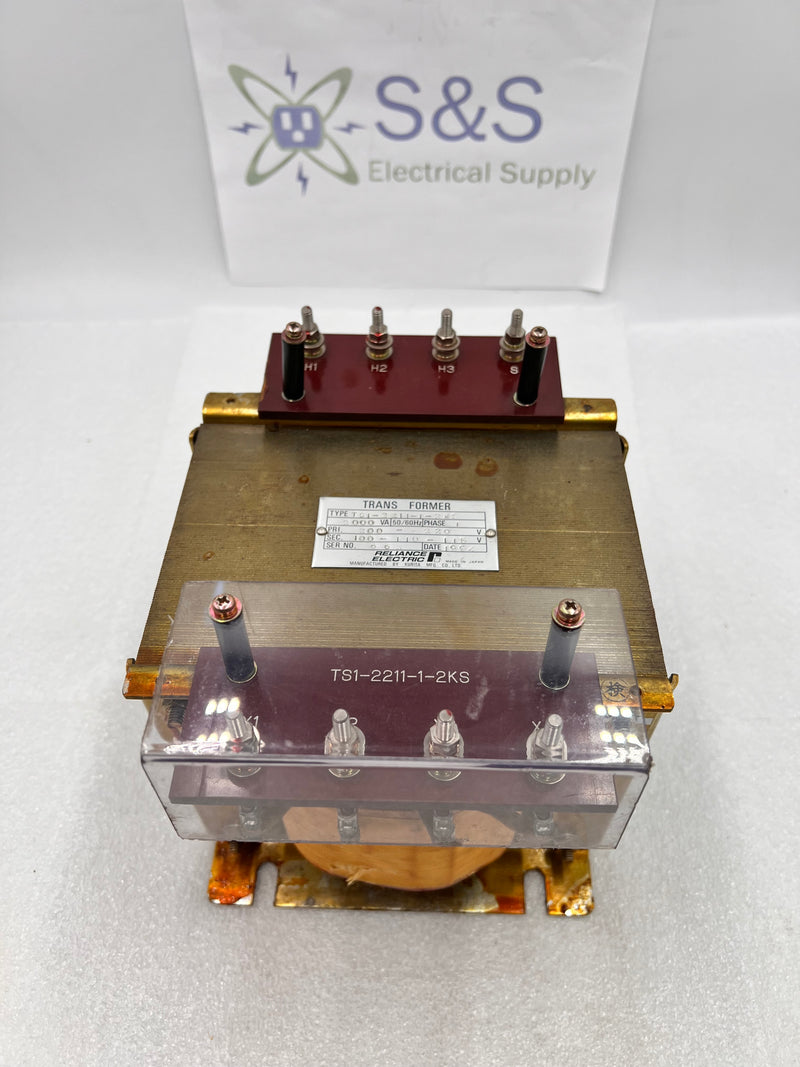 Reliance Electric TSI-2211-1-2KS 1 Phase Transformer 2000VA PRI: 200-220V SEC:100-110-115v