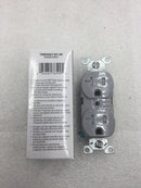 Eaton TRBR20GY-BX-LW 20 Amp Gray Tamper Resistant Duplex Receptacle