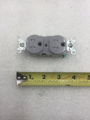 Eaton TRBR20GY-BX-LW 20 Amp Gray Tamper Resistant Duplex Receptacle
