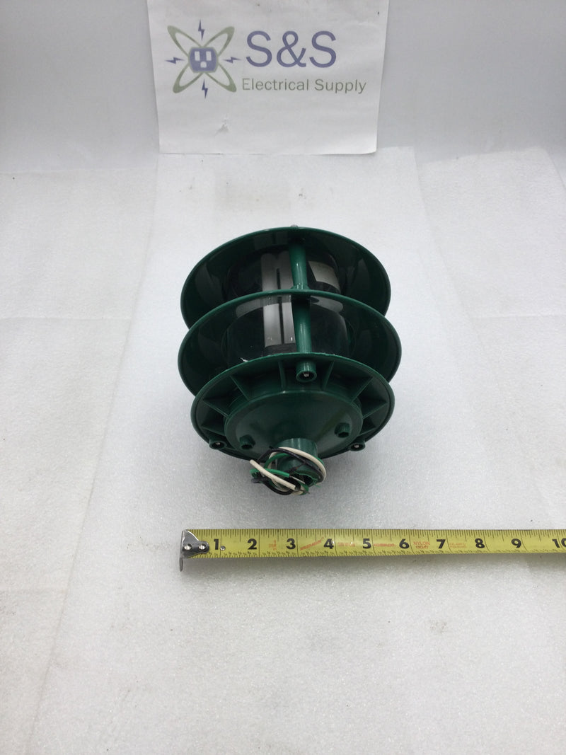 Electrodex 30121P-7 Architectural Grade 7" 120 VAC Walkway/Landscape CFL Light Fixture in Green