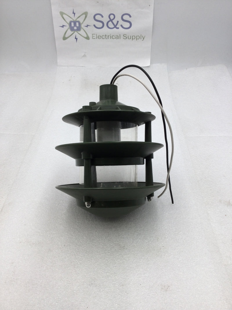 Electrodex 3 Tier Architectural Grade 120 VAC Walkway/Landscape Light Incandescent in Green