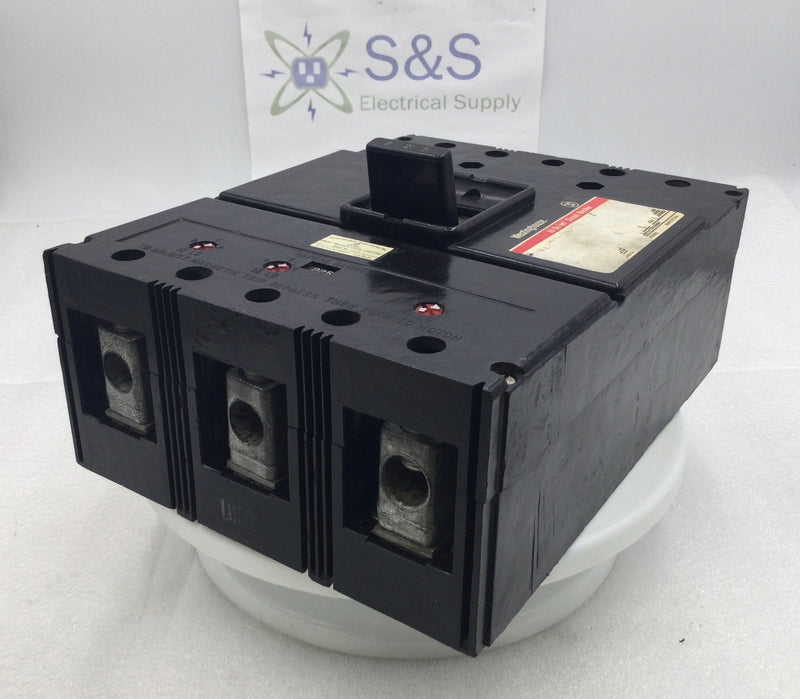 Westinghouse LA3225 225 Amp 3 Pole 600V 6 Lug Circuit Breaker