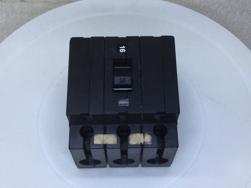 Square D EHB34030 30 Amp 3 Pole 277/480VAC Type EHB Circuit Breaker