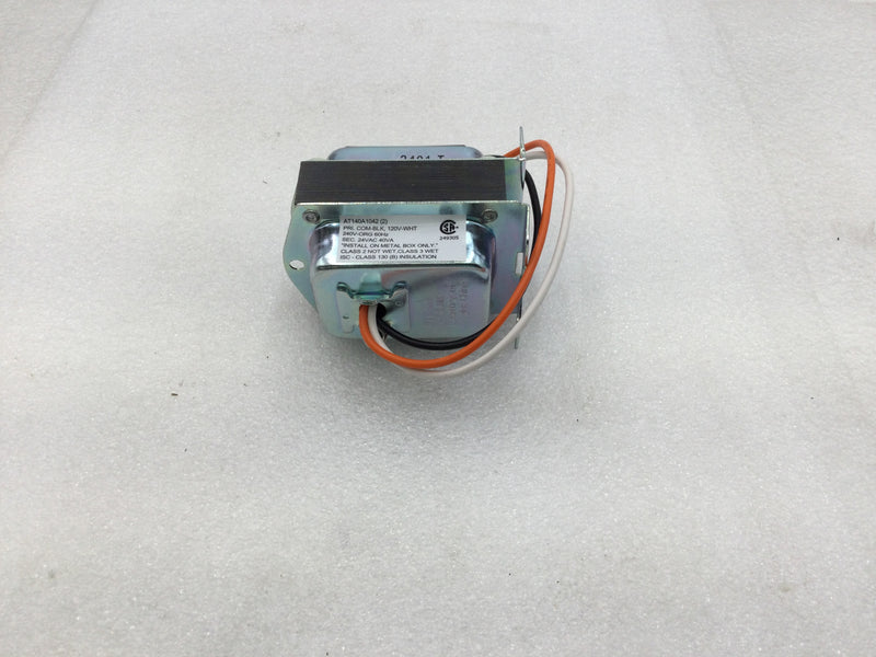 Resideo AT140A1042 Transformer 120/240 VAC Primary 24 VAC 40 VA Secondary w/Mounting Plate