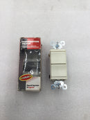 Legrand TM813-LACC 15 Amp 120V 3 Way Decorator Combination Switch - Almond