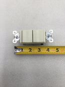 Legrand TM813-LACC 15 Amp 120V 3 Way Decorator Combination Switch - Almond