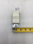 Legrand TM813-LACC 15 Amp 120V 3 Way Decorator Combination Switch - Almond