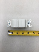 Legrand TM833-WCC 15 Amp 120V 3 Way Decorator Combination Switch - White