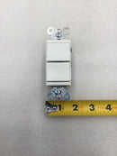 Legrand TM833-WCC 15 Amp 120V 3 Way Decorator Combination Switch - White