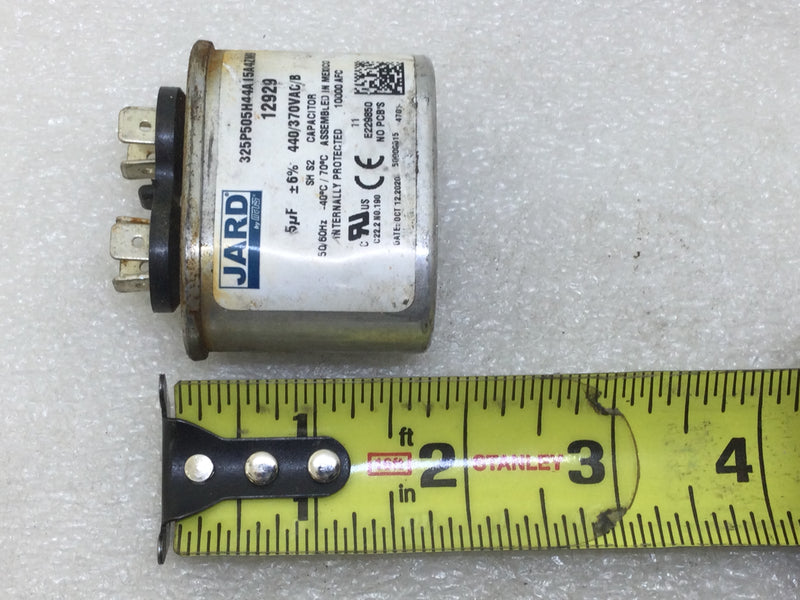 Jard 12929 5uF +/-6% 440/370Vac 50/60Hz Capacitor