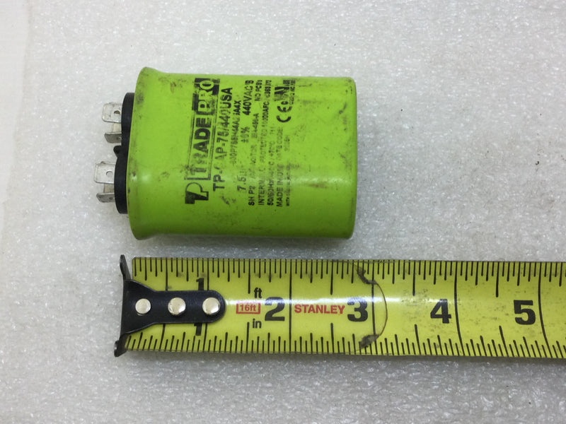 Trade Pro TP-CAP-7.5/440USA 7.5uF +/-6% 440VAC Capacitor