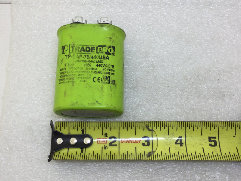 Trade Pro TP-CAP-7.5/440USA 7.5uF +/-6% 440VAC Capacitor