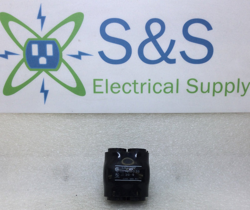 ILSCO PBTD-2-3/0 Nimbus Insulated Aluminum Multi-Tap Connector, Conductor Range 3/0-6, 2 Ports, Dual Sided Entry, Tin Plated, UL, CSA