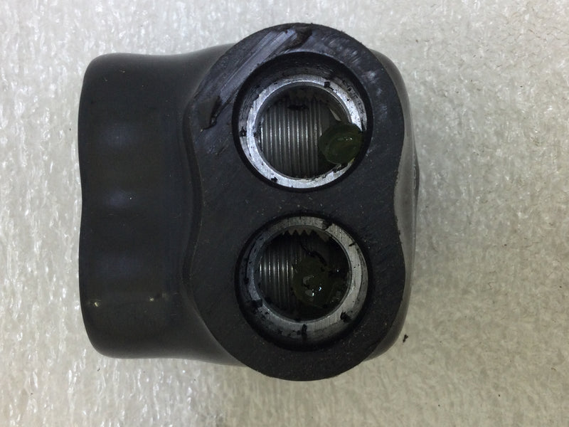 ILSCO PBTD-2-3/0 Nimbus Insulated Aluminum Multi-Tap Connector, Conductor Range 3/0-6, 2 Ports, Dual Sided Entry, Tin Plated, UL, CSA