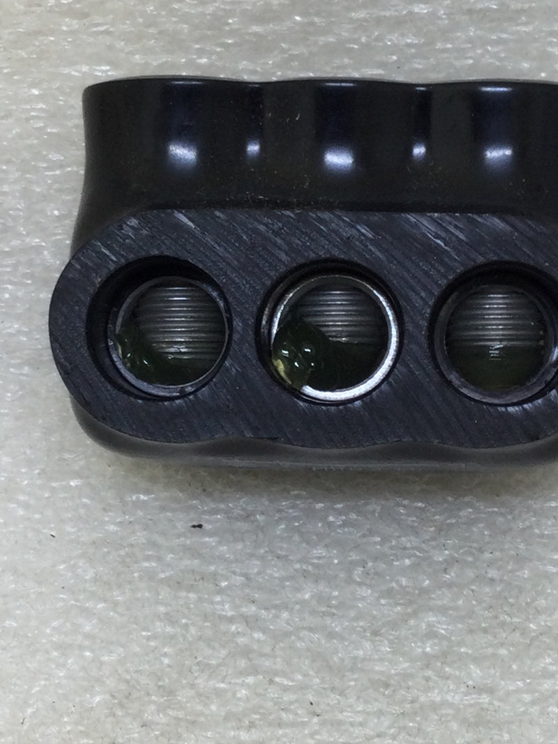 ILSCO PBTD-3-3/0 Nimbus4Flex Insulated Flexible Aluminum Multi-Tap Connector, Conductor Range 3/0-6, Flex 2/0-6 H,I,K,DLO 1-6 M, 3 Ports, Dual Sided Entry, Tin Plated, UL, CSA