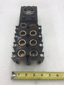 General Switch 618MHS 60 Amps 120/240V 1 Phase 3 Wire Main Load Center 8 Space Screw in Fuse Guts Only 4" X 11"