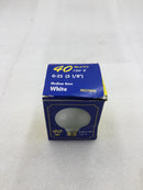 Bulbrite 40G25WH3 40-Watt 130V Medium Base Light Bulb - White