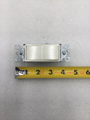 Leviton 5601-2T 15 Amp 1 Pole 125V Decora Style Rocker Switch - Light Almond