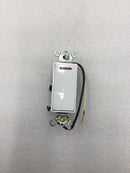 Leviton 5638-2W 20 Amp 3-Way 120V Decora Plus Style Switch - White