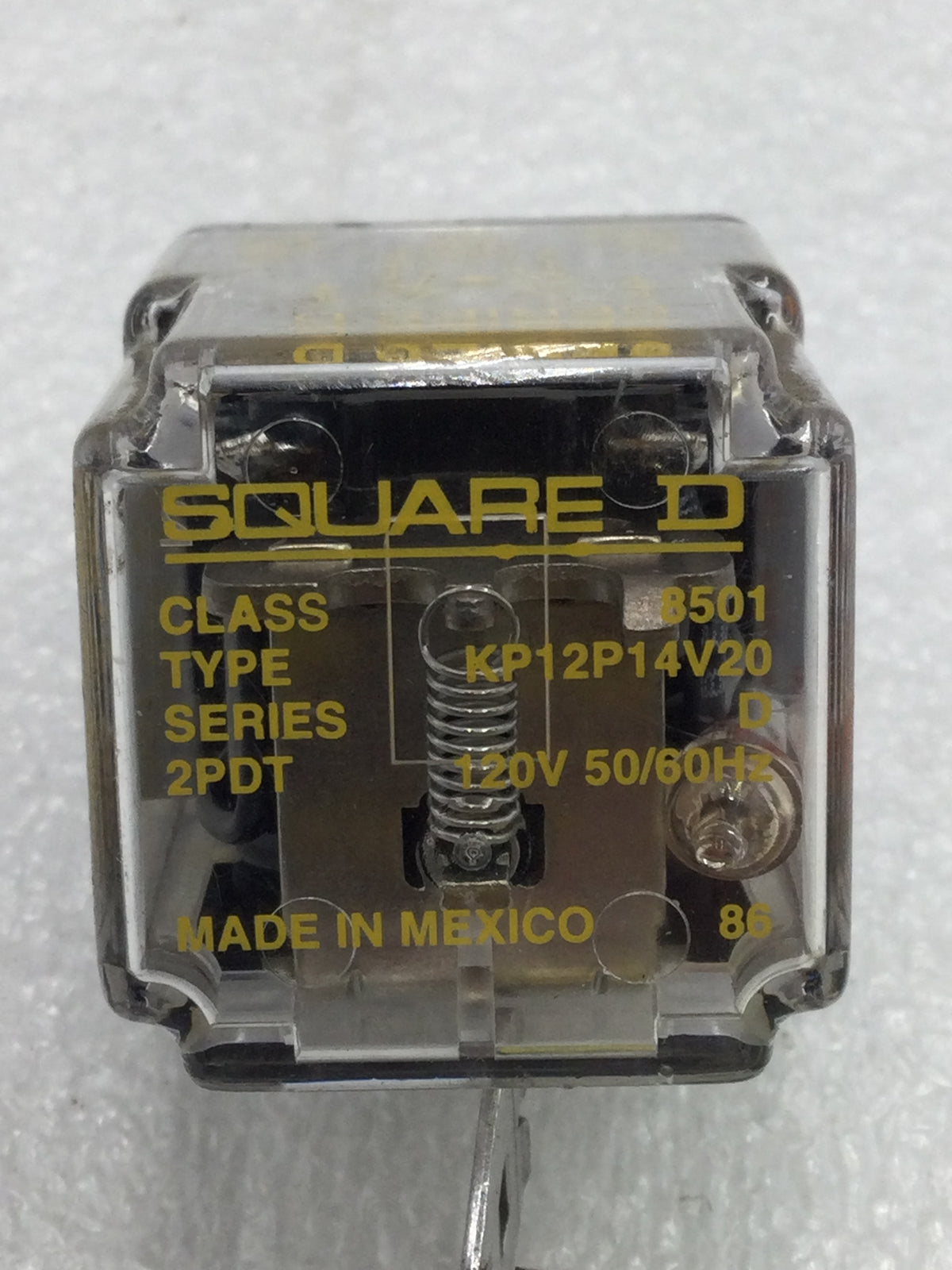 Relais De Verrouillage Square D 8501-KL-12 DPDT 10A 24V - Neuf Ancien Stock