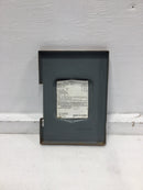 Square D DU322 60 Amp 120/240V Safety Switch Cover Panel Only 9 1/8" x 6 1/2"