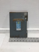 Square D DU322 60 Amp 120/240V Safety Switch Cover Panel Only 9 1/8" x 6 1/2"