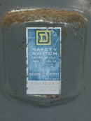 Square D DU322 60 Amp 120/240V Safety Switch Cover Panel Only 9 1/8" x 6 1/2"