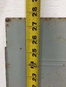 General Electric Dead Front Only with Main 8 Space 27 5/8" x 12 1/2"