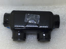 F4P ISR250 UV Black One-Way Multi-Tap 250 Connector