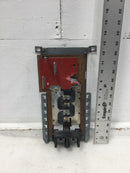 Challenger 8 Space 150 Amp Feed Thru Load Center Guts Only 6" X 13.5" - Flaw