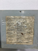 Siemens WMM4U 125A 4 Socket 120/240V Enclosure Cover 50 3/8" x 13 1/4" - Flawed
