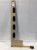 Siemens WMM4U 125A 4 Socket 120/240V Enclosure Cover 50 3/8" x 13 1/4" - Flawed