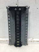 FPE L120-40 200 Amp 20 Circuit 120/240 VAC MLO Panel Guts Only 7" X 14" - Flaw