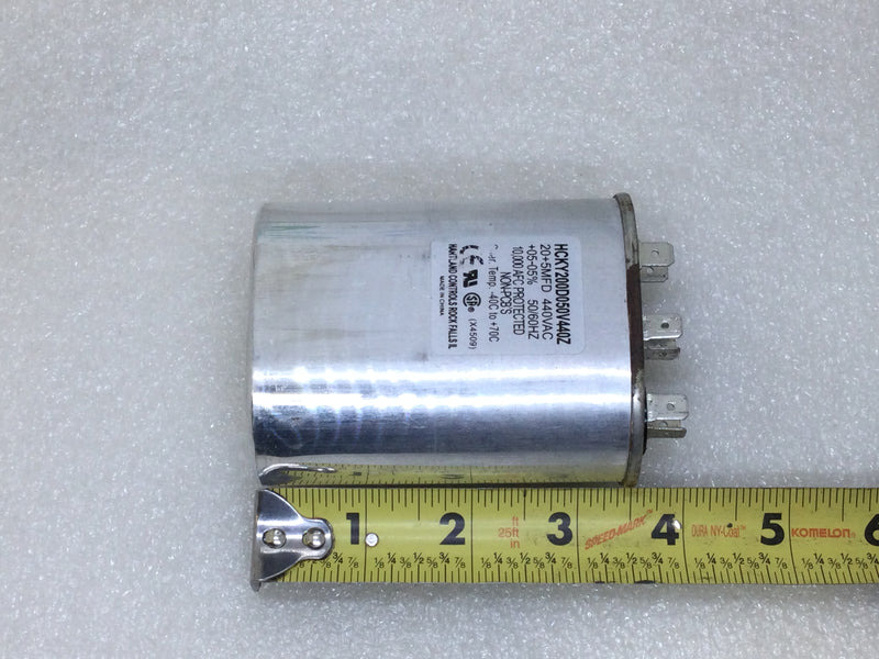 Hartland Controls HCKY050V440Z 20+5MFD 440VAC 50/60Hz Capacitor