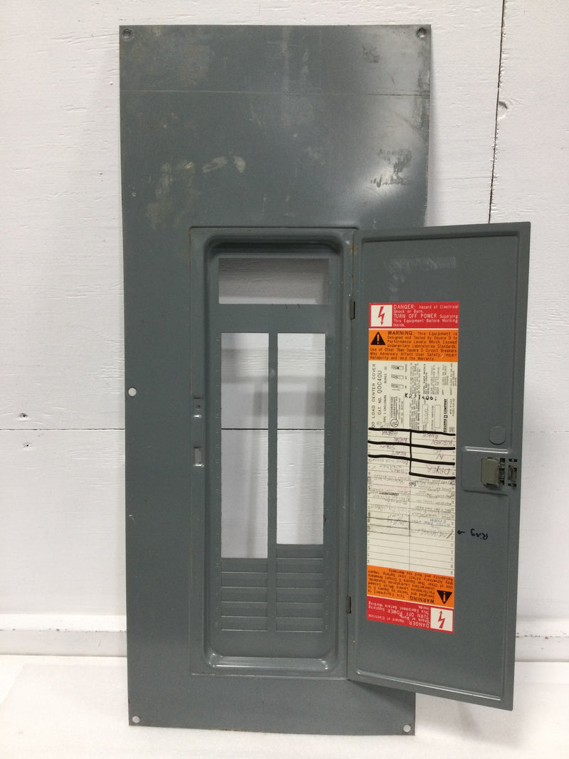Square D QOC40U 200A 40 Space 120/240V Panel Door Only w/Main 33 7/8" x 14 1/4"