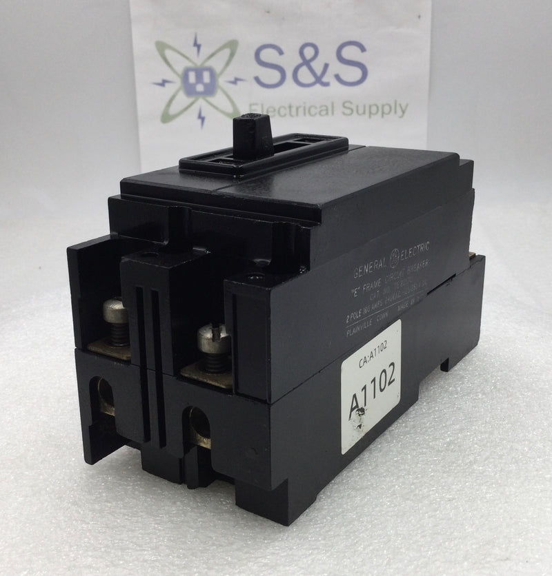 GE/General Electric TE22100 100 Amp 2 Pole 240V Circuit Breaker -Flawed