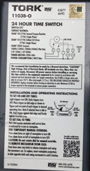 Tork 1103B-O 40 Amp 1 Phase 120/277V 24 Hour Time Switch 9 1/4" x 5 1/2"